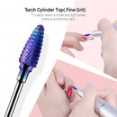 MelodySusie Nail Drill Bits Set, 7pcs Carbide Diamond Cuticle Drill Bits 3/32'' for Acrylic Gel Nails File Remove, Manicure Pedicure Nail Prep Tools for Nail Drill E-File, Home Salon Nail Art Supply MelodySusie