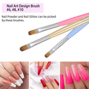 Beetles Gel Nail Brush, 7Pcs Poly Extension Gel Brush, Nail Art Tips Builder Brush Nail Painting Brush Pen Set for Home and Salon Use beetles Gel Polish