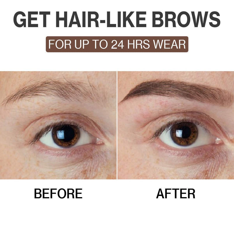 Eyebrow Tattoo Pen - iMethod Upgrade Microblading Eyebrow Pen, Eyebrow Makeup, Long Lasting, Waterproof and Smudge-proof, Dark Brown iMethod Store