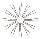 Marilyn Faye's U-Shaped Crinkled Hair Pins (Set of 12) (3 inch, Black) Marilyn Faye's