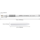 PANA USA 3D Kolinsky Nail Art Brush Silver Metal with Non-Slip Handle Acrylic Nail Art Brush Sculpture Brush (Size