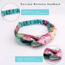 Soft Headbands for Women, 20 Pieces Knot Headbands for Women, Boho Elastic Non-slip Headbands, Hair Wraps Yoga Headbands Hair Hoop Hairbands, Cloth Criss Cross Bow Stretchy Headbands for Women Girls ANBALA