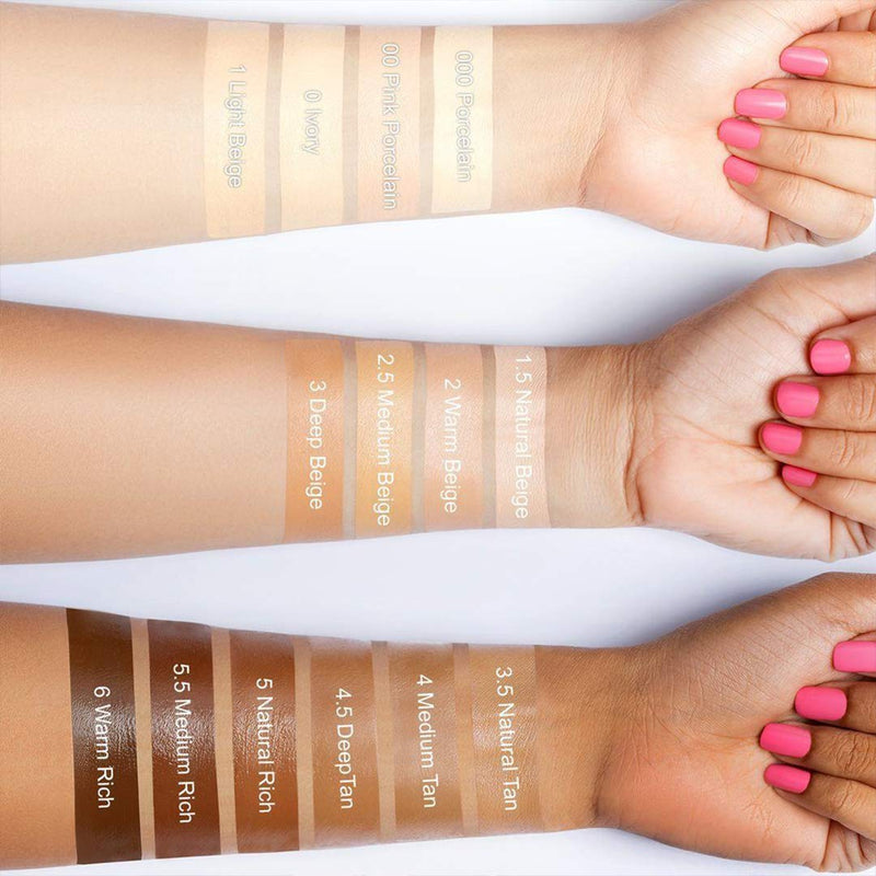 Camera Stick Foundation by True + Luscious - Full Coverage Cream Foundation - Non-Comedogenic & Hydrating Formula - Vegan, Paraben Free, Cruelty Free - 0.49 oz (Shade 1.5: Natural Beige) True + Luscious