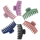 6Pcs 4 Inch Matte Plastic Hair Claw Clips,Large Nonslip Hair Claw Clips Strong Hold Thick Hair for Women and Grils(6 Color Available) LoveU