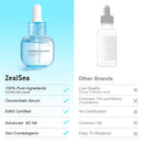 ZealSea Hyaluronic Acid Serum for Face, Hydrating Microneedling Serum, EWG Certified for Sensitive Skin, Vegan Fragrance Free Non-Comedogenic Absorb Quickly, Pure Hyaluronic Acid Anti-Aging 1 Oz*2 Infinity Warehouse