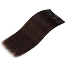 S-noilite Clip in Remy Human Hair Extensions 100% Real Remy Human Hair Double Weft Full Head 8 Pieces 18 clips Straight (20 Inch - 150g,Dark Brown (
