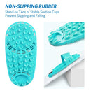 meidong Silicone Shower Foot Scrubber Personal Foot Massage and Cleaning, Non-Slip Foot Scrubber for Men and Women (1PCS Blue) meidong