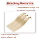 100 Strands/Pack I Tip Remy Human Hair Extensions Pre Bonded Keratin Stick In Hair Extensions Cold Fusion Hair Piece For Women Long Straight