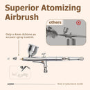 Colima 2025 Upgrade 55psi Airbrush Kit - Double Action Airbrush & Mini Compressor with Accessories - for Painting, Makeup, Models, Nail Art - Beginners & Professionals Infinity Warehouse