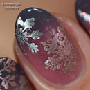Whats Up Nails - 2 Metallic Stamping Polishes (Gold, Silver) Lacquer for Stamped Nail Art Design 7 Free Cruelty Free Vegan Whats Up Nails