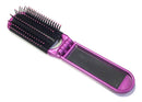 2 ALAZCO Folding Hair Brush With Mirror Compact Pocket Size Travel Car Gym Bag Purse Locker (2 Assorted Colors) ALAZCO