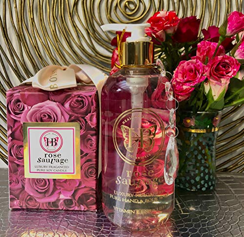 HB Health Beauty Botanicals Luxury Rose Sauvage Fragrance Spa Day Bundle HB HEALTH BEAUTY BOTANICALS