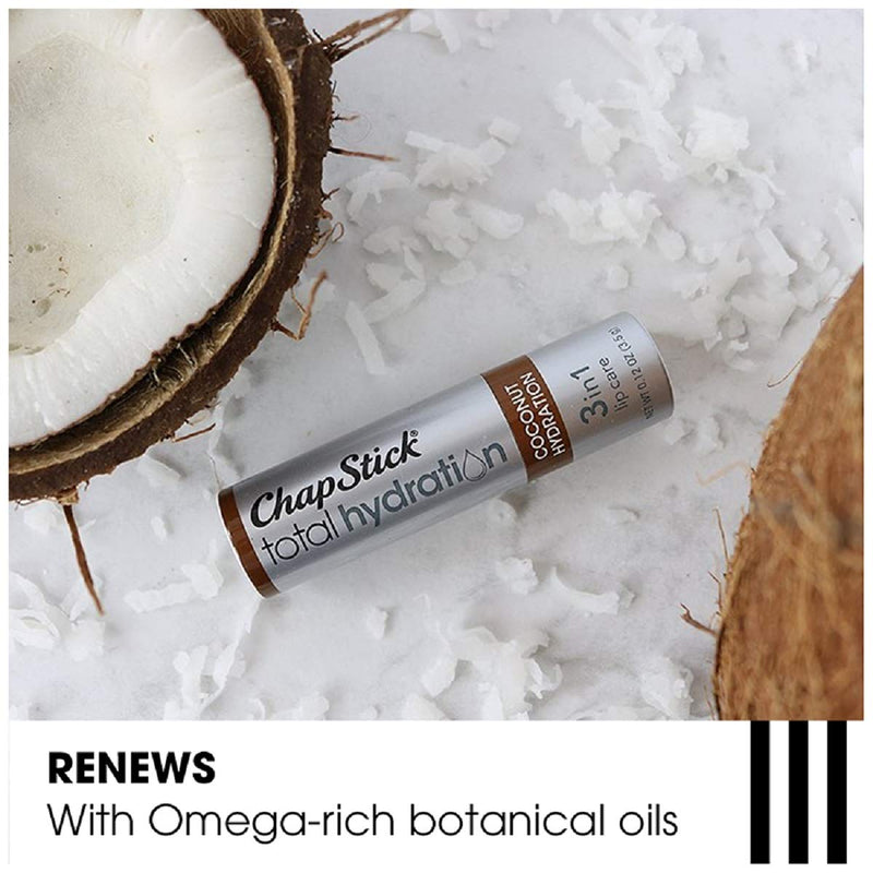 Total Hydration Coconut Lip Balm Tube Chapstick