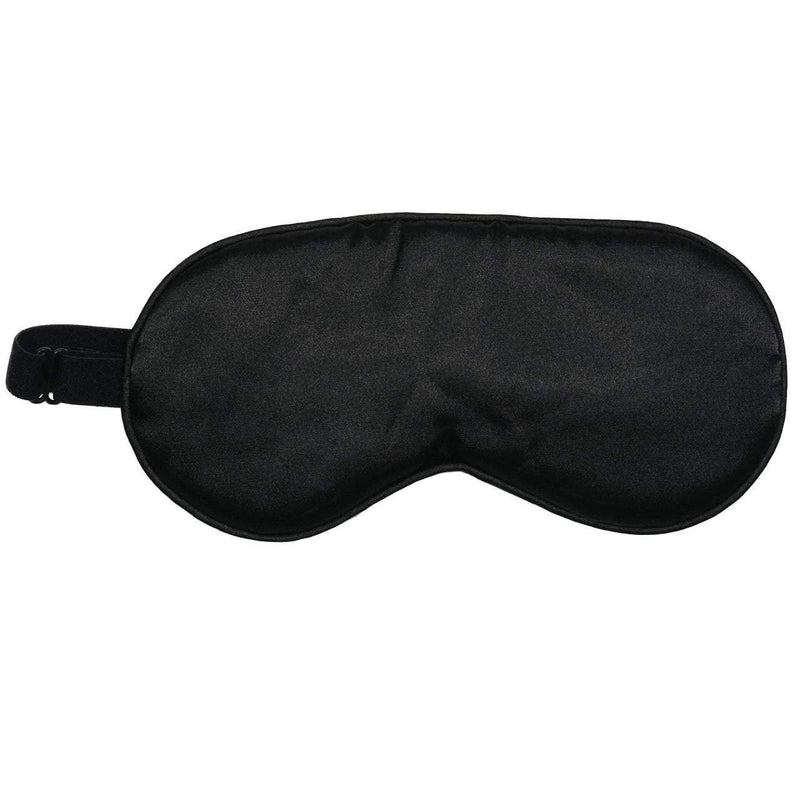 Kitsch Satin Sleep Eye Mask for Women, Sleeping Eye Mask, Satin Sleep Mask for Women, Softer Than Silk, Satin Eye Mask, Adjustable Eye Mask for Sleeping, Satin Blindfold (Black) Kitsch