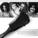 Detangling Brush for Afro America/African Hair, Textured 3a to 4c Kinky Wavy/Coily/Wet/Dry/Oil/Thick/Long/Curly Hair Detangler (Black) Sabado