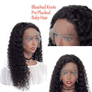 13x4 Water Wave Frontal Wigs Human Hair BLY Glueless Wet and Wavy Lace Front Wigs for Black Women 150% Density Pre Plucked Natural Black Color 22 Inch BLY Store