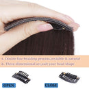 Invisible Clip in Mini Hair Extensions Human Hair Seamless Hairpin Hair Pad Short Straight Hairpieces One Piece Wiglet Hair Filler for Adding Hair Volume 4 Inch Ash Blonde mix Bleach Blonde MY-LADY