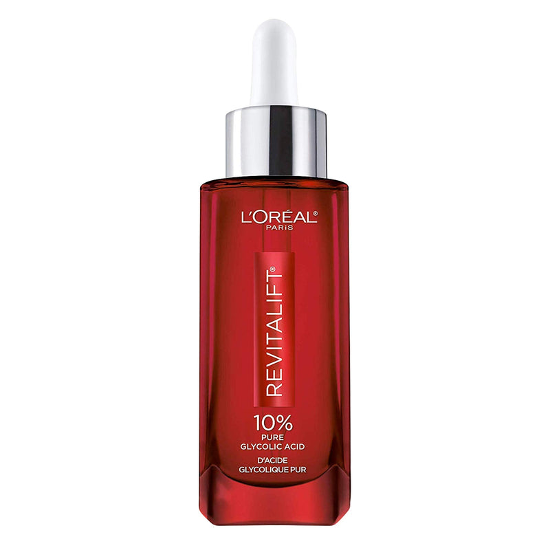 L'Oreal Paris Skincare 10% Pure Glycolic Acid Serum for Face from Revitalift Derm Intensives, Dark Spot Corrector, Even Tone, Reduce Wrinkles, Glycolic Acid Peel, Exfoliator With Aloe, Hydrate, 1.7 Oz L'Oreal Paris