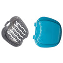 KISEER Denture Bath Case Cup Box Holder Storage Soak Container with Strainer Basket for Travel Cleaning (Light Blue) KISEER
