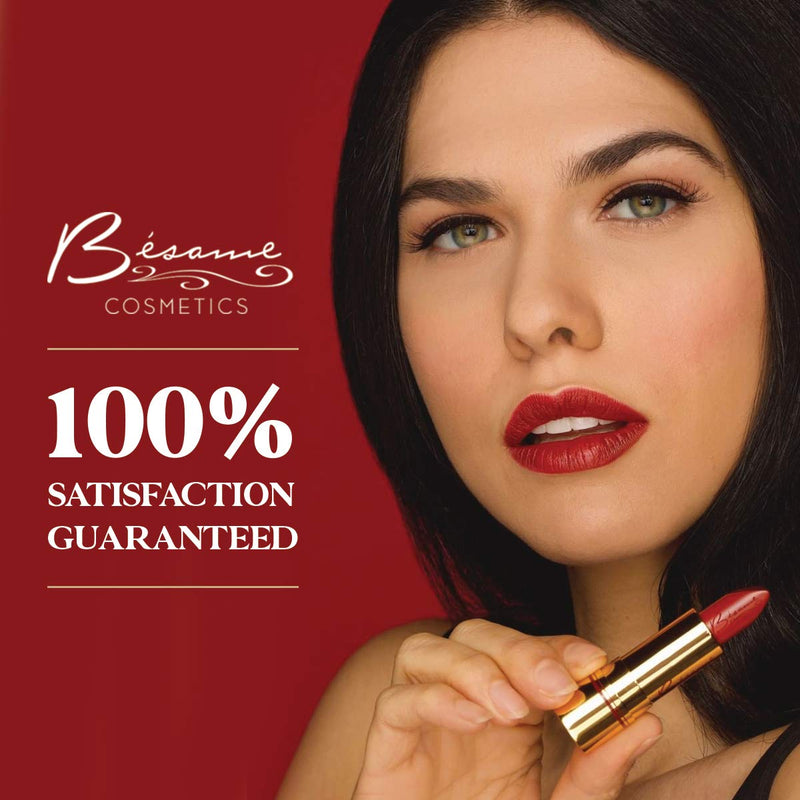 Besame Cosmetics | Dusty Rose Lipstick - 1969 | Classic Color Lipstick | Vintage Makeup | Long Lasting Lipstick | Semi Matte Lipstick for Women | Moisturizing Lipstick for Sensitive Skin BESAME COSMETICS