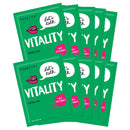 FaceTory Let's Talk, Vitality Pomegranate Antioxidant Firming Mask - Lifting, Firming, and Hydrating (Pack of 10) FACETORY