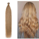 22 Inches I Tip Remy Human Hair Extensions 100 Strands/Pack Pre Bonded Keratin Stick In Hair Extensions Cold Fusion Hair Piece Long Straight For Women