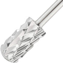USA Pana 3/32" Safety Nail Carbide - Smooth Round Top Large Barrel Head for Electric Dremel Drill Machine - Grit Size: (5XC to Extra Fine) (5X Coarse, Large Barrel - Silver) PANA