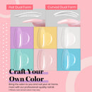 Beetles Poly Nail Extension Gel Kit, Kawaii 6 Colors Builder Extension Gel with Slip Solution Kawaii Charms, Pastel Pink Milky White Blue Purple All In One Poly Nail Enhancement Manicure Kit Easy DIY beetles Gel Polish