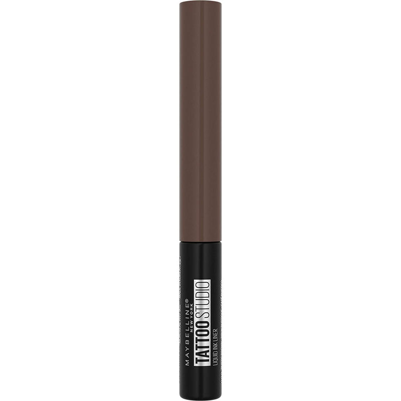 Maybelline TattooStudio Liquid Ink Liner Up To 36HR Wear, Sweat Resistant, Smudge Resistant, No Mess Removal, Longwear Liquid Eyeliner Makeup, Rustic Brown, 0.08 fl; oz. Maybelline New York
