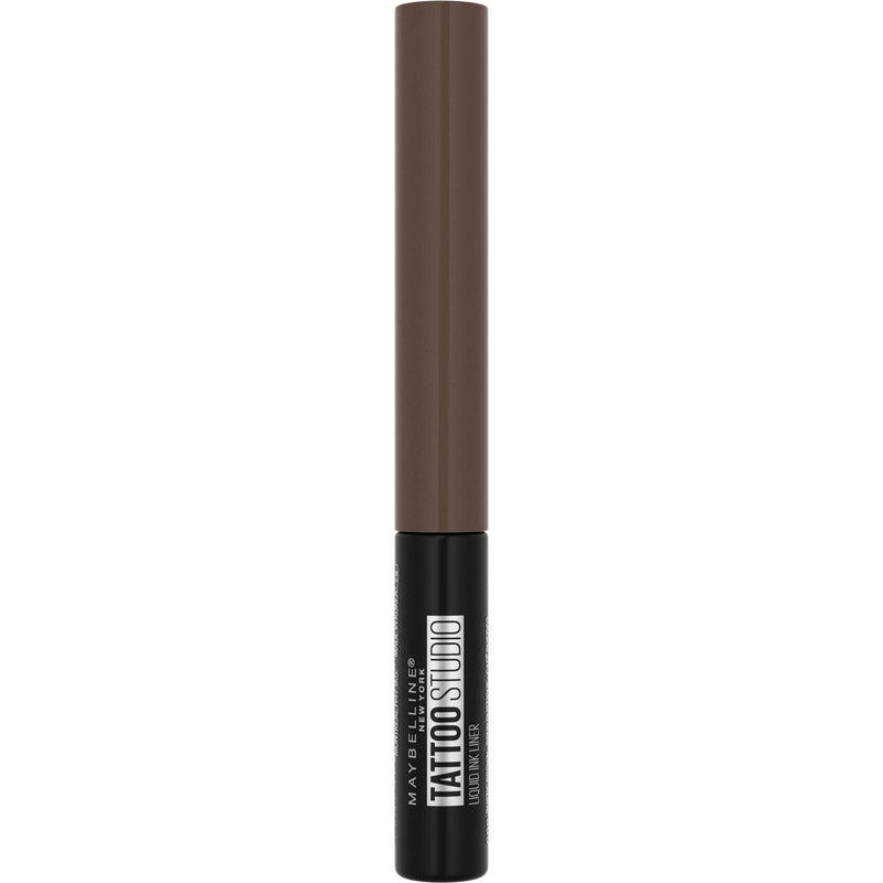 Maybelline TattooStudio Liquid Ink Liner Up To 36HR Wear, Sweat Resistant, Smudge Resistant, No Mess Removal, Longwear Liquid Eyeliner Makeup, Rustic Brown, 0.08 fl; oz. Maybelline New York