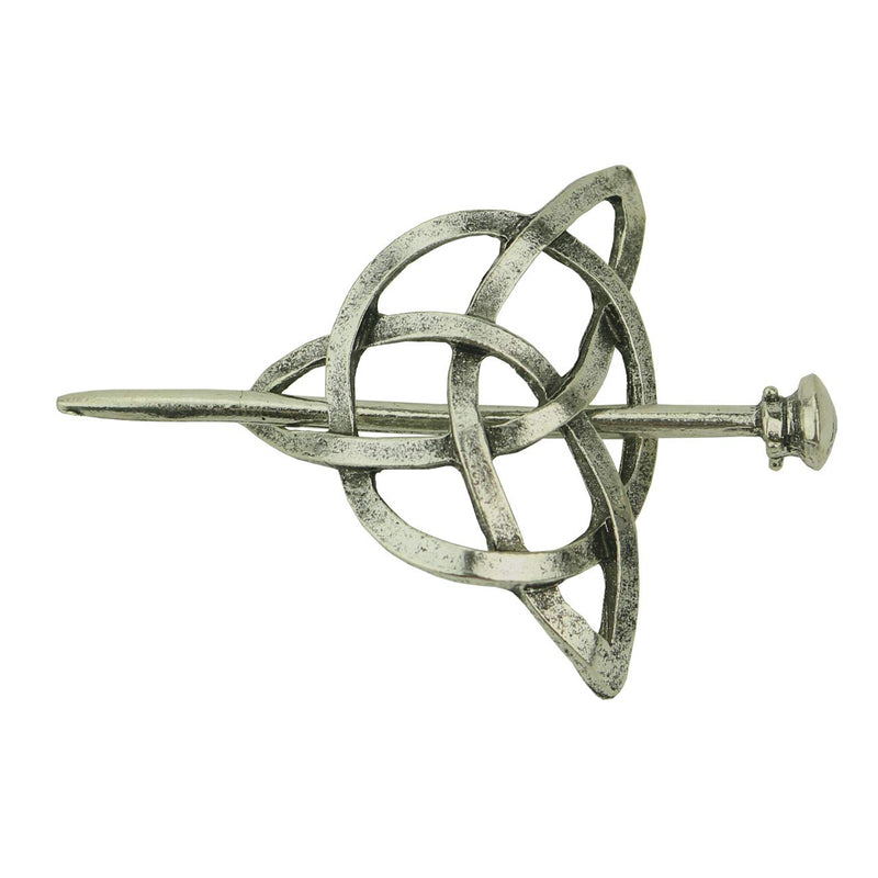 Tinsow 2 Pcs Silver Celtic Hair Slide Hairpins Hair Accessories Hair Clips, Creative Hair Barrette Minimalist Hair Claw Hair Pin Hair Accessories for Women (Style B S) Tinsow