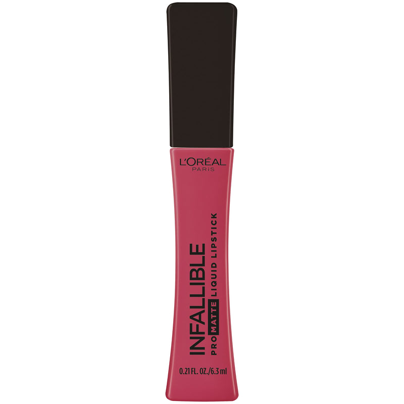 L'Oreal Paris Infallible Pro Matte Liquid Lipstick, Long-Lasting Intense Matte Color, Up to 16HR Wear, highly pigmented, full coverage liquid lipstick, Raspberry Rosé, 0.21 fl. oz. L'Oreal Paris