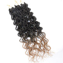 8 Packs Wavy senegalese twist crochet hair 18 inch crochet braids senegalese twist Synthetic Braiding Hair Extension (18inch8packs, T27) Flyteng Store