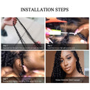 8 Packs Passion Twist Hair 18 Inch Passion Twist Crochet Hair Ombre Water Wave Crochet Braiding Hair Extensions (18 inch, 30