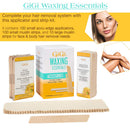GIGI Waxing Essentials, Applicators & Muslin Strips for Face & Body GiGi