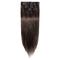 Clip in 100% Remy Human Hair Extensions Grade 7A Quality Full Head 8pcs 18clips Long Soft Silky Straight for Women Beauty #2 Dark Brown 22" / 22 inch 110g MY-LADY