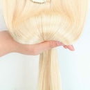 Double Weft 100% Remy Human Hair Clip in Extensions Full Head Thick Thickened Long Soft Straight 8pcs 18clips 20" / 20 inch 150g