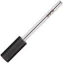USA PANA Professional 3/32" Shank Size - Flat Top Small Barrel Carbide Bit - 5X Coarse Grit to Extra Fine Grit - Gold, Silver, DLC Black - Nail Drill Bit for Dremel Machine (Fine, DLC Black) PANA