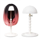 Youngther Wig Stand Adjustable Height Hat Display Portable Folding Wig Head Holders Plastic Wig Stand for Styling Wig Hair Drying Display (White) Youngther Store