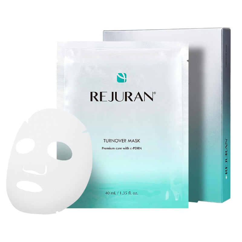 REJURAN® Turnover Mask, c-PDRN® (5ea) – Original Salmon DNA for Firming, Hydration, Repairing & Revitalizing. Achieve Youthful, Radiant Skin. Korean Skincare. Ultra Microfiber Sheet Mask Infinity Warehouse