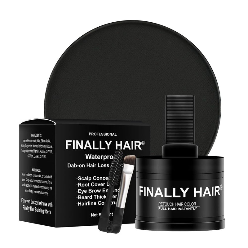 Finally Hair Waterproof Auburn Dab-on Hair Fibers & Hair Loss Concealer, Hairline Creator, Eye Brow Enhancer, and Beard Filler. Dab-on Hair Fiber Cream (Auburn)