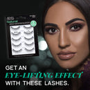 Ardell False Eyelashes Natural 110 Black, 1 pack (5 pairs per pack) Ardell