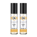 CA Perfume Impression of No 5 for Woman Fragrance Body Oils Alcohol-Free Essential Aromatherapy Sample Travel Size Roll-On 0.3 Fl Oz/10 ml X2 CA Perfume
