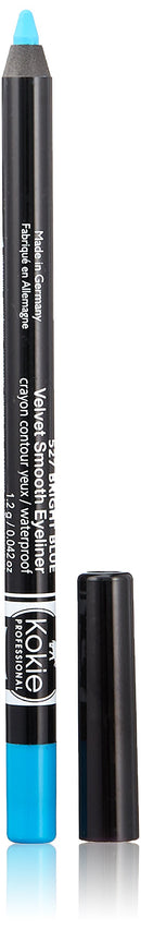 Kokie Cosmetics Waterproof Velvet Smooth Eyeliner Pencil, Bright Blue, 0.042 Ounce Kokie