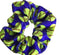 Softball Scrunchie, Softball Hair Accessories, Girls Softball Premium Velvet Scrunchie, Gift for Softball Player and Softball Teams (Blue) Infinity Collection