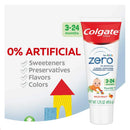 Colgate Zero Baby and Toddler Training Toothpaste, Fluoride Free & SLS Free, Natural Mild Fruit - 1.75 Ounce Colgate