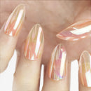 96Pcs Christmas Fake Nails Stiletto Press on Nails Mirror Reflection Medium Length Glue on Nails for Women (No Glue) TMLECE TM