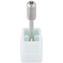 PANA Professional 3/32" Shank Size - Smooth Top Small Barrel Silver Carbide Bit Medium Grit - Nail Drill Bit for Dremel Machine PANA