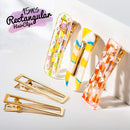 50 PCS Hair Clips for Silicone Resin Molds, LEOBRO 3 Patterns Gold Metal Hair Barrettes, for Making Acrylic Resin Hair Clips, DIY Hair Clips, Epoxy Resin Barrettes LEOBRO