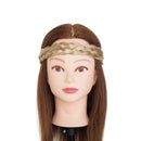 Braided Headband Hair Chunky Braided Headband Plaited Hair Band Wide Plaited Braids Elastic Stretch Braid Hairband Synthetic Hairpiece For Girls And Women (Large-five strands braided, 26/613) S-noilite